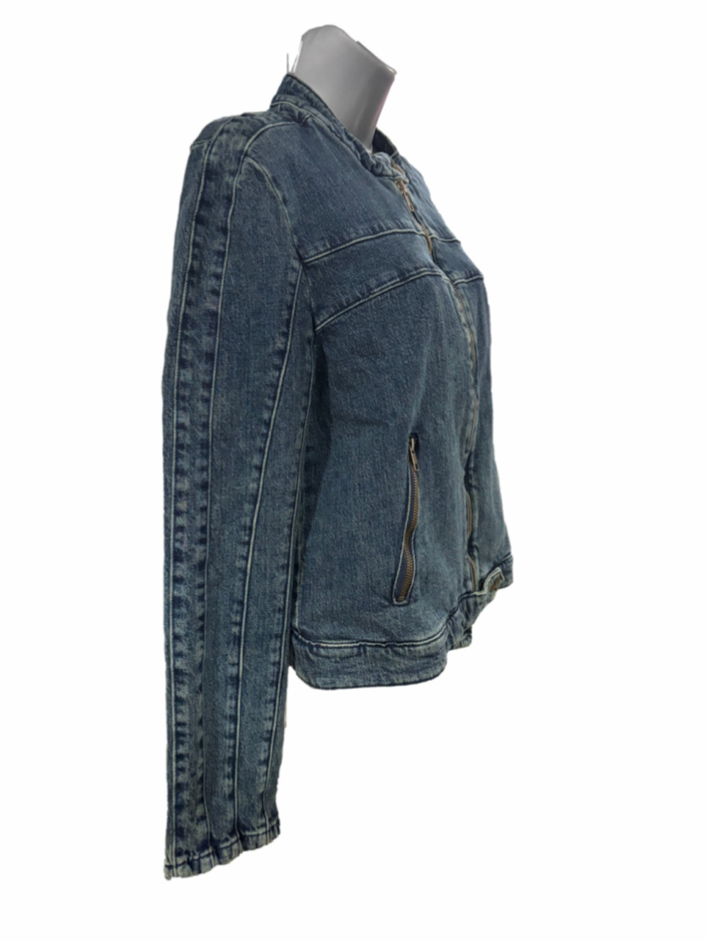 NWT Free People Fast Lane Denim Moto Alchemy Medium - Picture 4 of 12